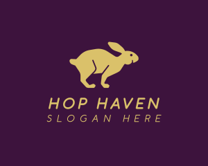 Hop - Rabbit Bunny Jump logo design