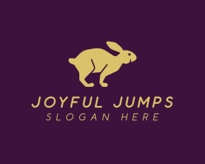 Rabbit Bunny Jump logo design