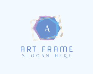 Frame - Watercolor Art Frame logo design