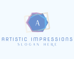 Watercolor Art Frame logo design