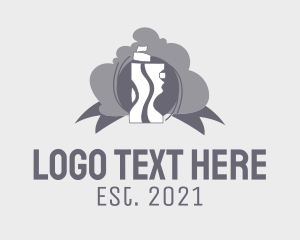 Cigar - Grey Vape Mod logo design