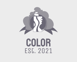 Nicotine - Grey Vape Mod logo design