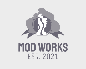 Mod - Grey Vape Mod logo design