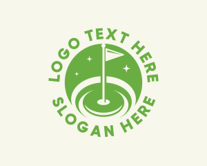 Golf - Golf Course Tournament Flag logo design