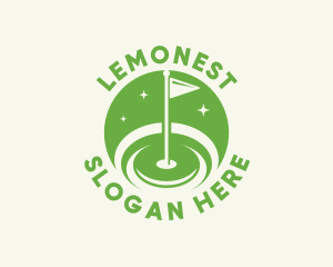 Caddie - Golf Course Tournament Flag logo design