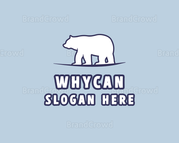 Polar Bear Wildlife Logo