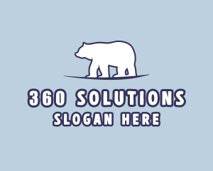 Polar Bear Wildlife logo design