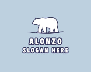 Polar Bear Wildlife logo design