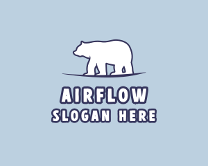 Polar Bear Wildlife logo design