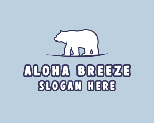 Polar Bear Wildlife logo design