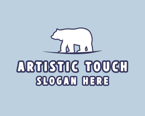 Polar Bear Wildlife logo design