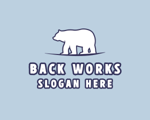 Polar Bear Wildlife logo design