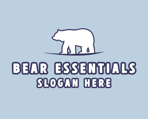 Polar Bear Wildlife logo design