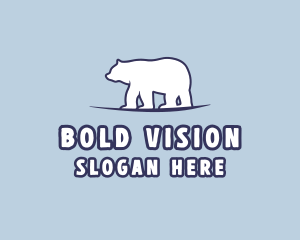 Polar Bear Wildlife logo design