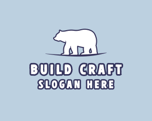 Polar Bear Wildlife logo design