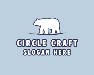 Polar Bear Wildlife logo design