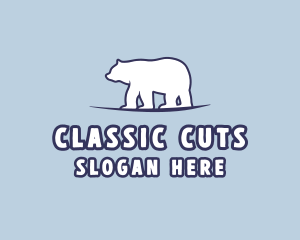 Polar Bear Wildlife logo design