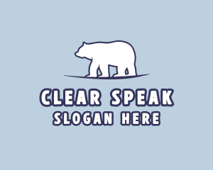 Polar Bear Wildlife logo design