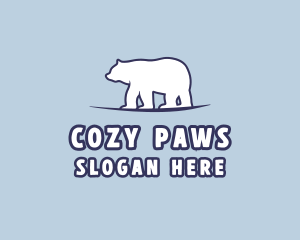 Polar Bear Wildlife logo design