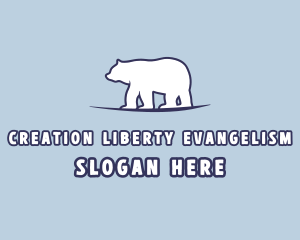 Polar Bear Wildlife logo design