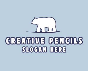 Polar Bear Wildlife logo design