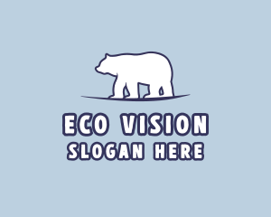 Polar Bear Wildlife logo design