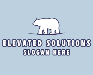 Polar Bear Wildlife logo design