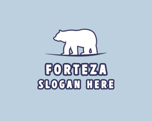 Polar Bear Wildlife logo design