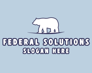 Polar Bear Wildlife logo design