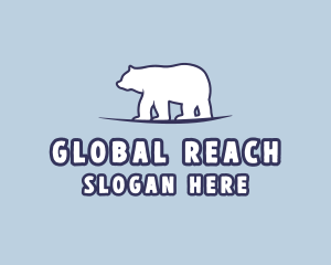 Polar Bear Wildlife logo design