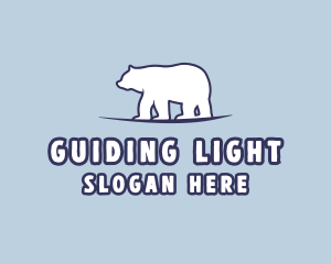 Polar Bear Wildlife logo design