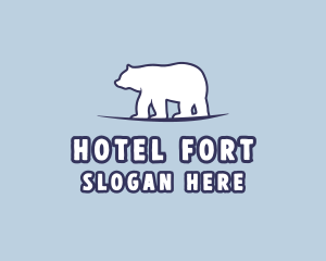 Polar Bear Wildlife logo design