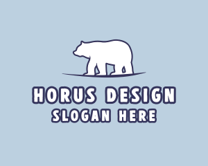 Polar Bear Wildlife logo design