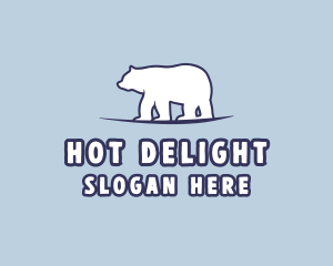 Polar Bear Wildlife logo design