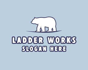 Polar Bear Wildlife logo design