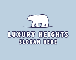 Polar Bear Wildlife logo design