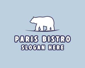 Polar Bear Wildlife logo design