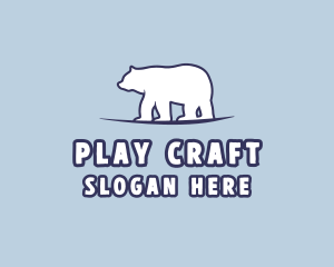 Polar Bear Wildlife logo design