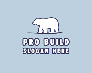 Polar Bear Wildlife logo design