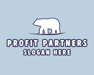 Polar Bear Wildlife logo design