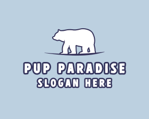 Polar Bear Wildlife logo design