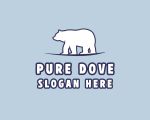 Polar Bear Wildlife logo design