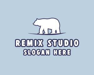 Polar Bear Wildlife logo design