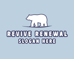 Polar Bear Wildlife logo design