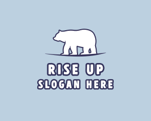 Polar Bear Wildlife logo design