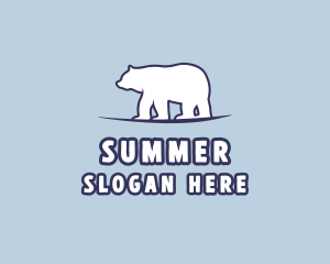 Polar Bear Wildlife logo design