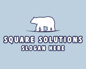 Polar Bear Wildlife logo design