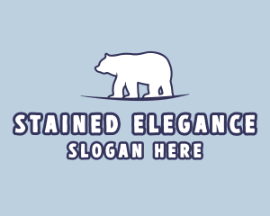 Polar Bear Wildlife logo design