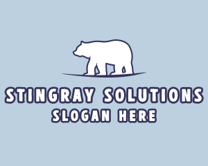 Polar Bear Wildlife logo design