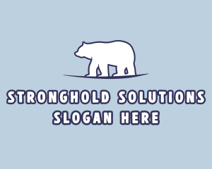 Polar Bear Wildlife logo design